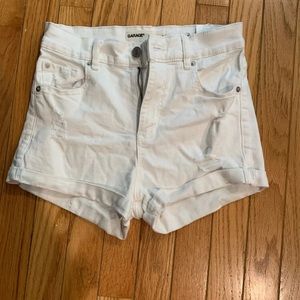 Garage high waist shorts